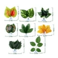 thumbnail image 2 of 8Pcs Betta Fish Leaf Pad Hammock Resting Spot Fish Tank Decoration Ornamental Simulation Plants for Fish Reptile, 2 of 6