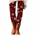 thumbnail image 2 of Outfmvch Holiday Leggings for Women Flannel Leggings Christmas Leggings for Women Plus Size Women’s Leggings Travel Pants Womens Pants Trendy Plaid Pants for Women Red L, 2 of 6