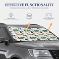 thumbnail image 3 of Goofa Back To School A Pattern 2 Piece Car Windshield Sun Shade Foldable | Front Windshield Shade for Sun, Heat and UV Rays | Sunshade for Car Front Window-Small, 3 of 7