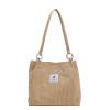 thumbnail image 2 of Bolso de hombro grande de pana de moda para mujer (caqui) Tmvgtek Para estrenar, 2 of 9