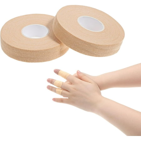 2 Rolls Finger Tape Extra Strong Adhesive 0.6-Inch x 32-feet Athletic Tape for Fingers Hands & Toes Rock Climbing Tape Skin-Friendly Sports Tape for Outdoor Sports Climbing Football (Skin Color) 2 Rolls Finger Tape Extra Strong Adhesive 0.6-Inch x 32-feet Athletic Tape for Fingers Hands & Toes Rock Climbing Tape Skin-Friendly Sports Tape for Outdoor Sports Climbing Football (Skin Color)