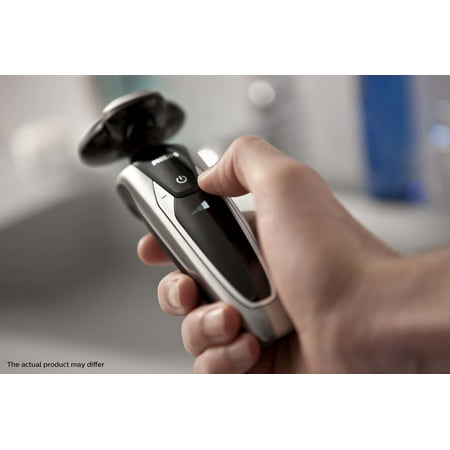 Philips Norelco 9300 Rechargeable Wet & Dry Electric Shaver with Smartclean, Travel Case, Click-On Precision Trimmer, S9311/84