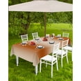 thumbnail image 4 of Lsrtoss Outdoor Tablecloth with Umbrella Hole & Zipper, Burnt Orange Ombre Rectangle Tablecloth 60x102 Inch, Modern Abstract Art Farmhouse Gradient Patio Table Cover Waterproof Table Cloth for Picnic, 4 of 7