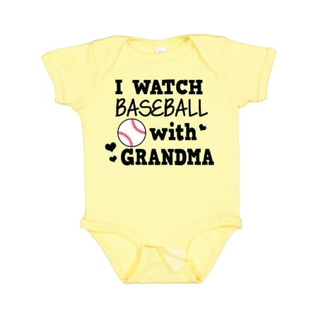 

Inktastic I Watch Baseball with My Grandma Gift Baby Boy Bodysuit