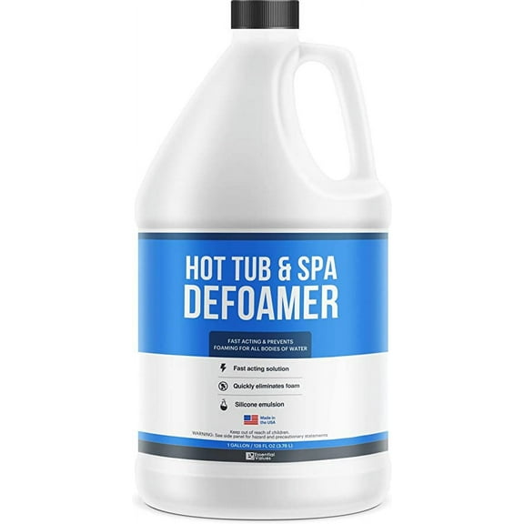 Essential Values Hot Tub Foam Remover (32oz) - Eco-Friendly, Silicone-Based - Made in USA