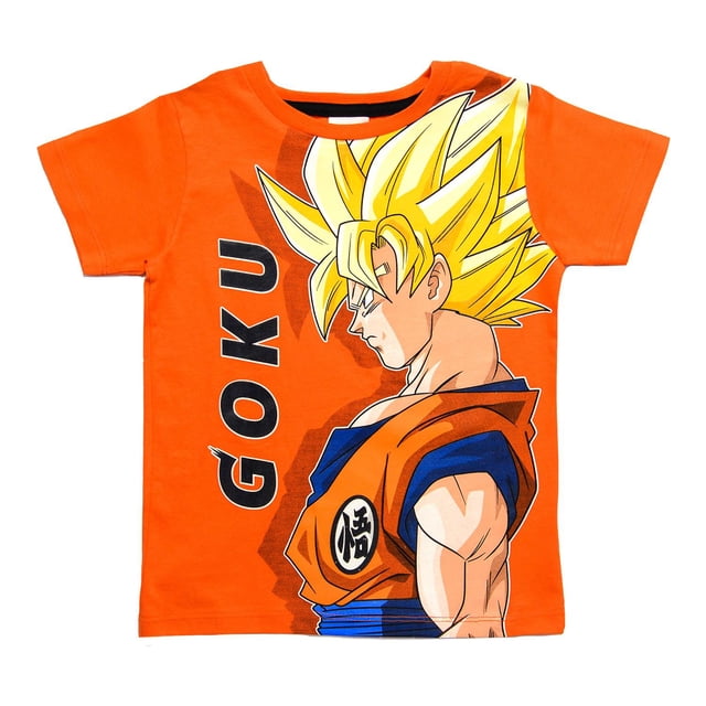 Playera Goku Dragon Ball Original Niño Moda naranja 10 Blip Kids XXP0063