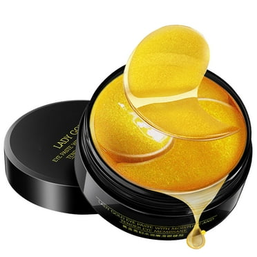 60 Pcs 24K Gold Under Eye Patches, 30 Pairs Undereye Mask for Dark Circles Puffy Eyes Treatment, Collagen Gel Pads Hydrating for Eye Bags Puffiness Wrinkle, Women Men Beauty Skin Care ProductsQW