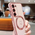 thumbnail image 5 of Magnetic Case for Samsung Galaxy S23, Compatible with MagSafe, S23 Wireless Charging Case Cute for Women Shockproof Full Lens Protection TPU Soft Galaxy S23 Heart Cases 6.1” (Pink), 5 of 11