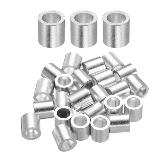 Aluminum Wire Rope Stop Sleeves Crimping Loop Sleeve Round Cable Ferrule 5mm