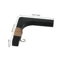 thumbnail image 6 of LOLIPPYY 2-Pack Black Wooden Plant Hooks for Hanging Pots, Rustic Wall Brackets for Indoor and Outdoor Use, 6 of 6
