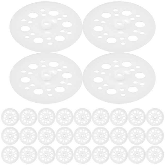 CRILSTYLEO 300 Pcs Rondelles Plates en Polypropylène pour Installation de Panneaux Isolants et Répartition de Charge