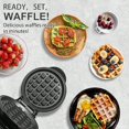 thumbnail image 2 of Mini Waffles Maker Small Waffle Irons Non-stick Breakfast Belgian Waffles Mini Waffle Iron Make Waffle in Minutes Portable Pancake Maker Machine for Kid Easy to Clean 5 Inches Wide Black, 2 of 6
