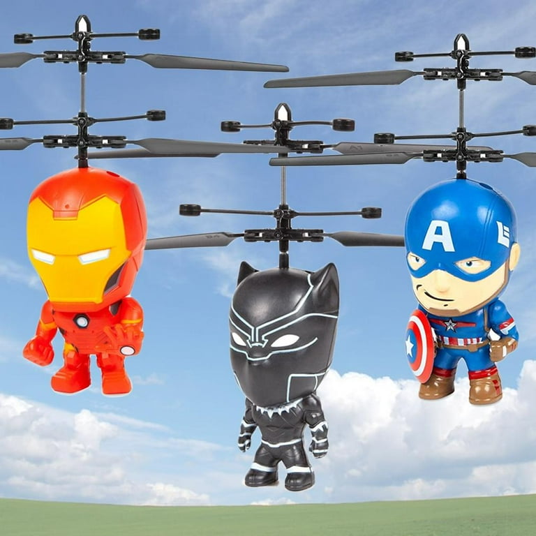 Marvel 3.5 inch captain america flying figure infrared ufo big head helicopter 2025