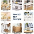thumbnail image 4 of Nappe en PVC Transparente Résistante à la Chaleur, Lavable, Protège-Bureau, Tapis, 50x100 cm, 4 of 8