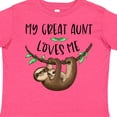 thumbnail image 4 of Inktastic My Great Aunt Loves Me Cute Sloth and Baby Boys or Girls Toddler T-Shirt, 4 of 5