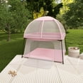 thumbnail image 6 of Dream On Me Ziggy Square Playpen with Canopy, Pink, 6 of 6