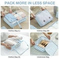 thumbnail image 2 of Livhil 8Pcs Packing Cubes for Luggage, Packing Cubes for Travel Luggage Packing Organizers ( Blue Plaid ), 2 of 7