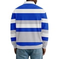 thumbnail image 5 of Kaemgyyd Long Sleeve Shirts for Men Striped Performance Golf Shirt Lightweight Fashion Collared T-Shirt Knit Pullover, 5 of 5