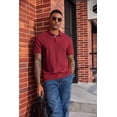 thumbnail image 5 of COOFANDY Mens Polo Shirts Short Sleeve Cotton Pique T-Shirts 2 Buttons Casual Performance Golf Shirts, 5 of 6