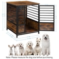 thumbnail image 3 of Oumilen Small Dog Crate Cage Living Room Side End Table, Brown, 3 of 7