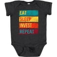 thumbnail image 3 of Inktastic Stock Broker Eat Sleep Invest Repeat Boys or Girls Baby Bodysuit, 3 of 5