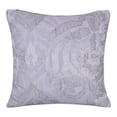 thumbnail image 2 of Ox Bay Amara Ikat Glam Polyester Hand Woven Throw Pillow, Silver/Gray, 20" x 20", 2 of 4