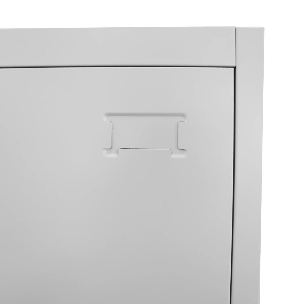 Kepooman Home Office Metal Tall Storage Locker Cabinet with 12 Compartments, Grey Kepooman Home Office Metal Tall Storage Locker Cabinet with 12 Compartments, Grey