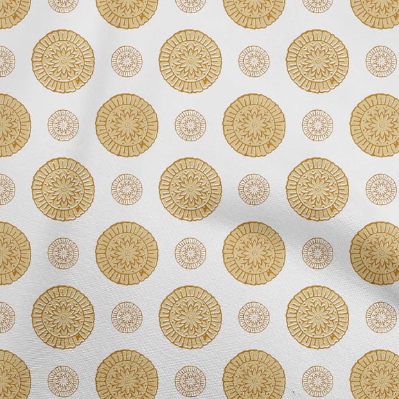 oneOone Georgette Viscose Pale Orange Fabric Block Fabric For Sewing Printed Craft Fabric By The Yard 42 Inch Wide-MW