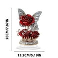 thumbnail image 2 of Red Rose Crystal Flower Figurines,Mother's Day Gifts for Mom,Acrylic Rose Flower Ornament Desktop Mother's Day Present,Christmas Mother's Day Birthday Gifts for Mom from Son Daughter, 2 of 7