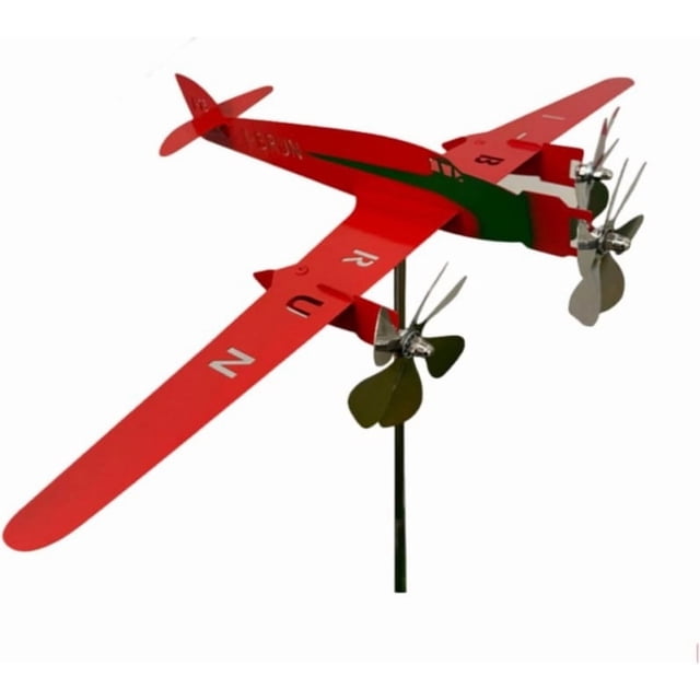 Outdoor Decorations for Garden Metal Windmill Aircraft Turbine Windmill