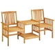 thumbnail image 2 of Set de mesa y sillón VidaXL para patio, balcón, madera de acacia, 2 of 9