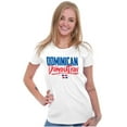 thumbnail image 4 of Dominican Domination Proud Loud DR Womens Slim Fit Graphic Tee Brisco Brands L, 4 of 5