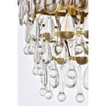 thumbnail image 6 of Nordic 3 lights brass flush mount, 6 of 9