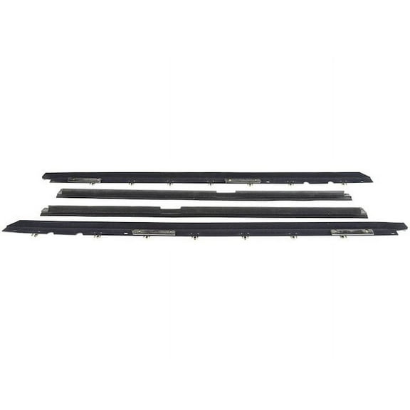 Door Window Belt Weatherstrip 4 Piece - Compatible with 1990 - 1996 Chevy Corvette 1991 1992 1993 1994 1995