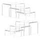thumbnail image 1 of Expositores de acrílico Transparentes Hugo 6 Piezas para Decoración de carteras Tiendas minoristas, 1 of 7