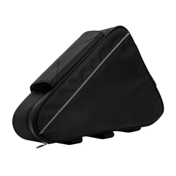 Bolsa de almacenamiento para cuadro de bicicleta con correa portátil para accesorios de ciclismo multifuncionales S