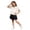 White, variant on Fnooota Girls Cotton T-shirts, Casual Crew Neck Cute Puff sleeve Kids Summer Tees Pink Size 12-18 Months