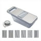 thumbnail image 1 of Rebanador de Verduras Manual de Seguridad Multifuncional de Metal Rallador de Zanahorias Patata Gris, 1 of 5