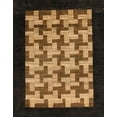 thumbnail image 1 of Ahgly Company Machine Washable Indoor Rectangle Abstract Cinnamon Brown Area Rugs, 8' x 10', 1 of 7