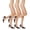 Nude, variant on Women's Sheer Tights - 20D Control Top Pantyhose with Reinforced Toes, 3 Pairs, Nude, 3XL