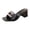 Style A (Black), variant on Elegant Square Toe Heeled Sandals for Women, Slip On Mules featuring Bold Metal Chain Detail, Stylish Block Heel Slides for Walking, Vacation, and Daily Outfits, Non-Slip Sole Dress Sandals, Black