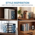 thumbnail image 4 of Unique Bargains 2Pcs Decorative Metal Tree Style Book Ends Royal Blue 5.3*4.9*5.5inch, 4 of 5