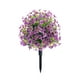 thumbnail image 2 of Flores artificiales violetas en estaca para decoración de jardín | Arreglos florales artificiales realistas | Fáciles de instalar para patio y jardín | Incluye 1 adorno, 2 of 6