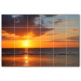thumbnail image 1 of Picture-Tiles.com: Sunset Ceramic Tile Wall Mural WAL500981-64XL. 72"W x 48"H using (24) 12" x 12" Ceramic Tiles-Satin Finish, 1 of 3