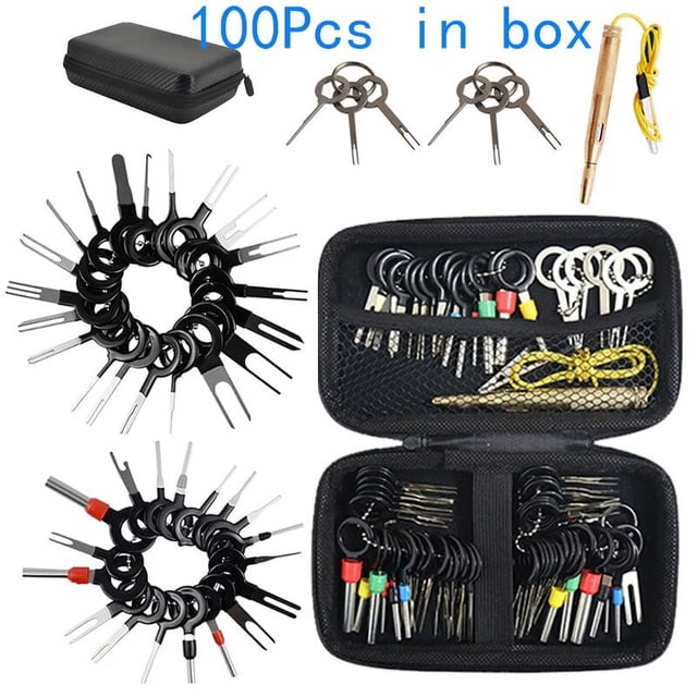 Herramienta de extracción de terminales de enchufe automotriz, conectores divididos de crimpado de cable eléctrico, Kit de Extractor de pines, llaves para reparación de automóviles, pines de extracció