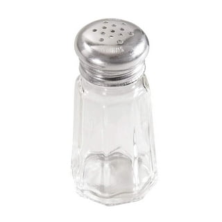 Sliner 36 Pcs Salt and Pepper Shakers 2 oz Glass Salt Shaker Spice Shakers  with Holes and Lids Clear Shakers for Seasonings Spice Containers Jars for