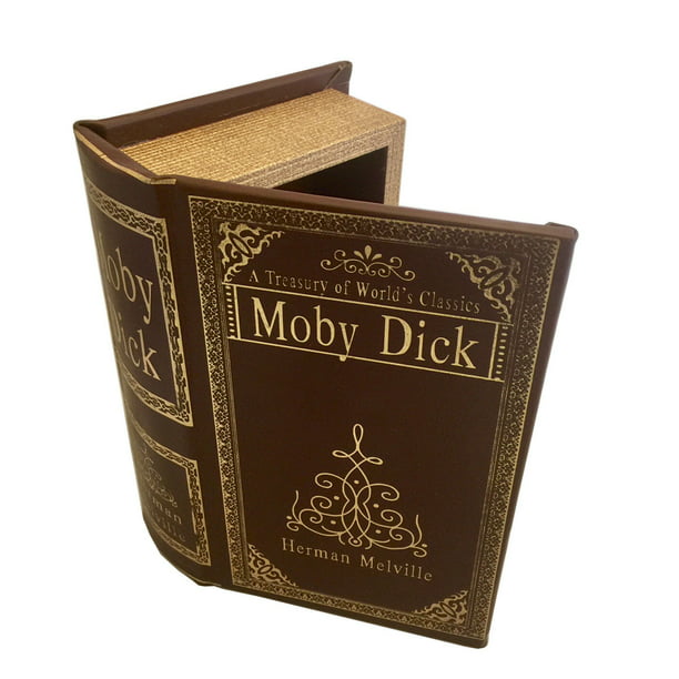 Decorative Moby Book Box Faux, Leather Look Book Box