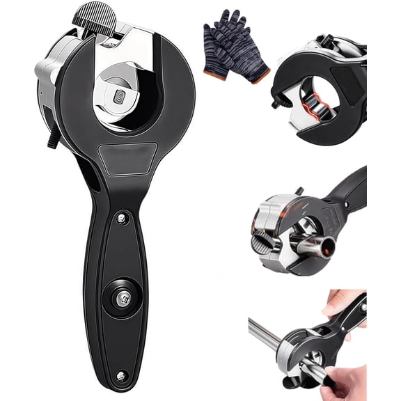 Ratchet Type Pipe Cutter, 2026 New Upgrade Ratcheting Tubing Cutter Tool, 1/4" to 7/8" 2-in-1 Tube Cutter for Copper, PVC and Soft Metals
