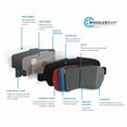 thumbnail image 3 of New Rear Ceramic Brake Pads for Kia Rondo D1296, 3 of 5