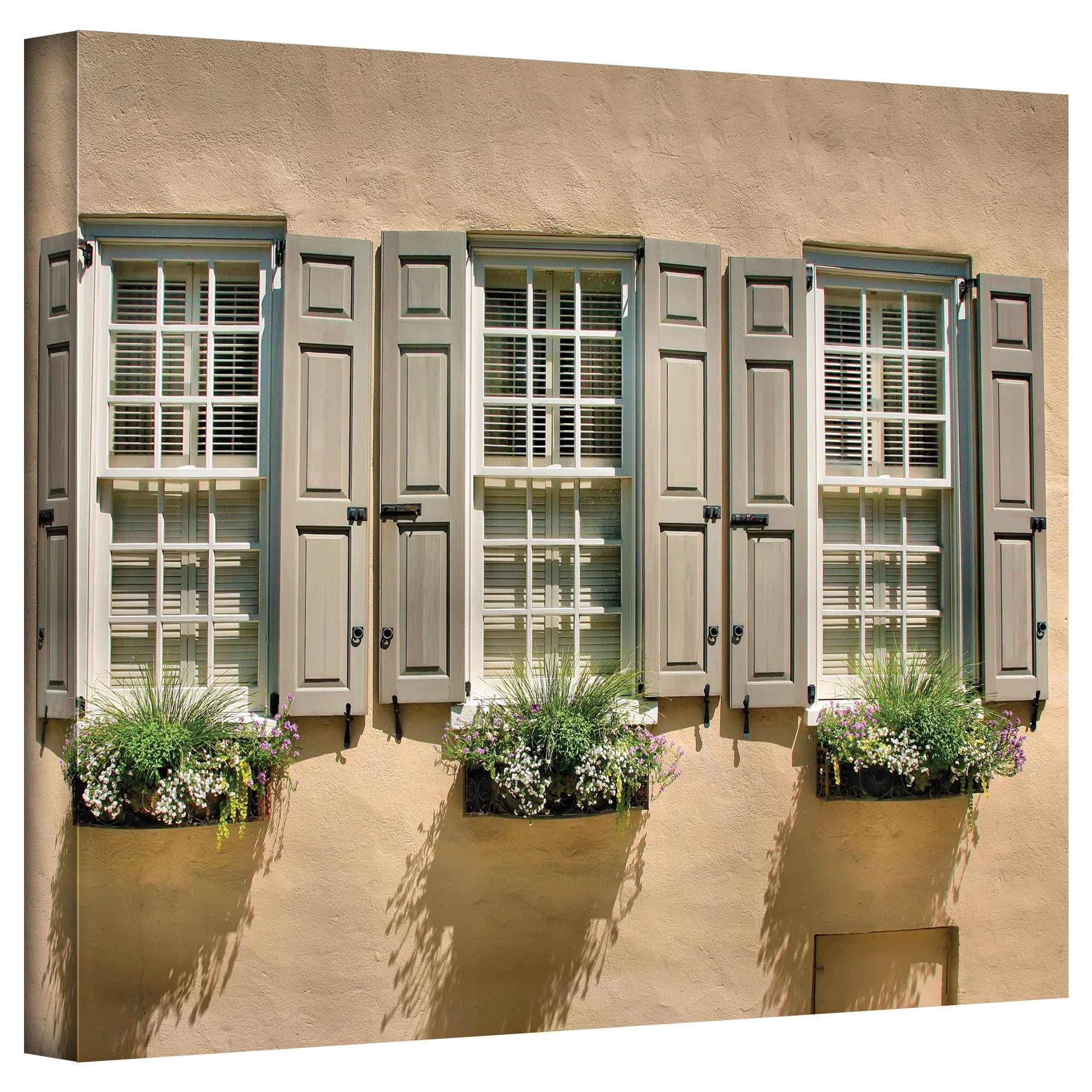 ArtWall Steven Ainsworth "Windows of Old Charleston" Gallery-wrapped Canvas